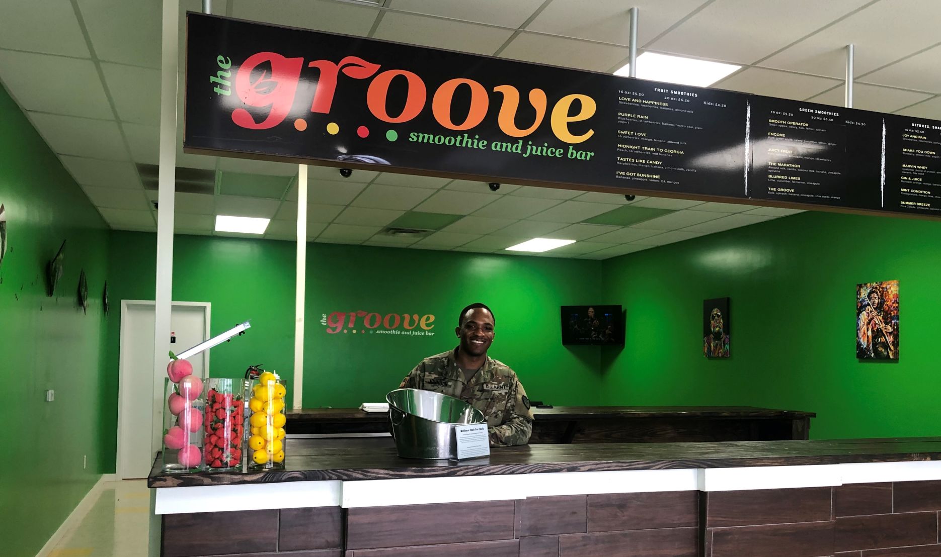 the groove 3